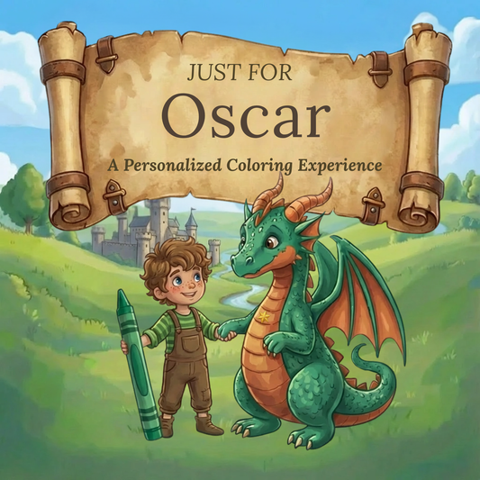 Oscar Personalized Coloring Book | Ages 4-8 | L.K. Bunting