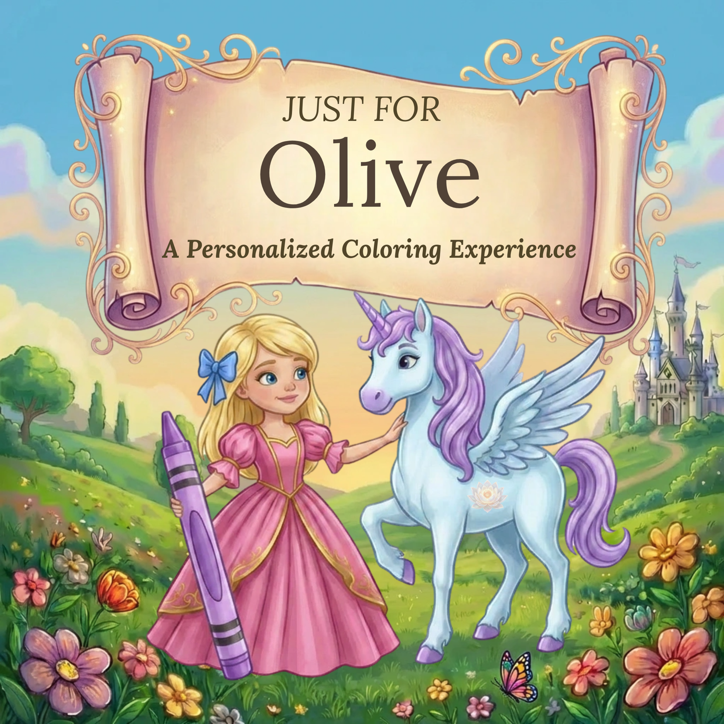 Olive Personalized Coloring Book | Ages 4-8 | L.K. Bunting