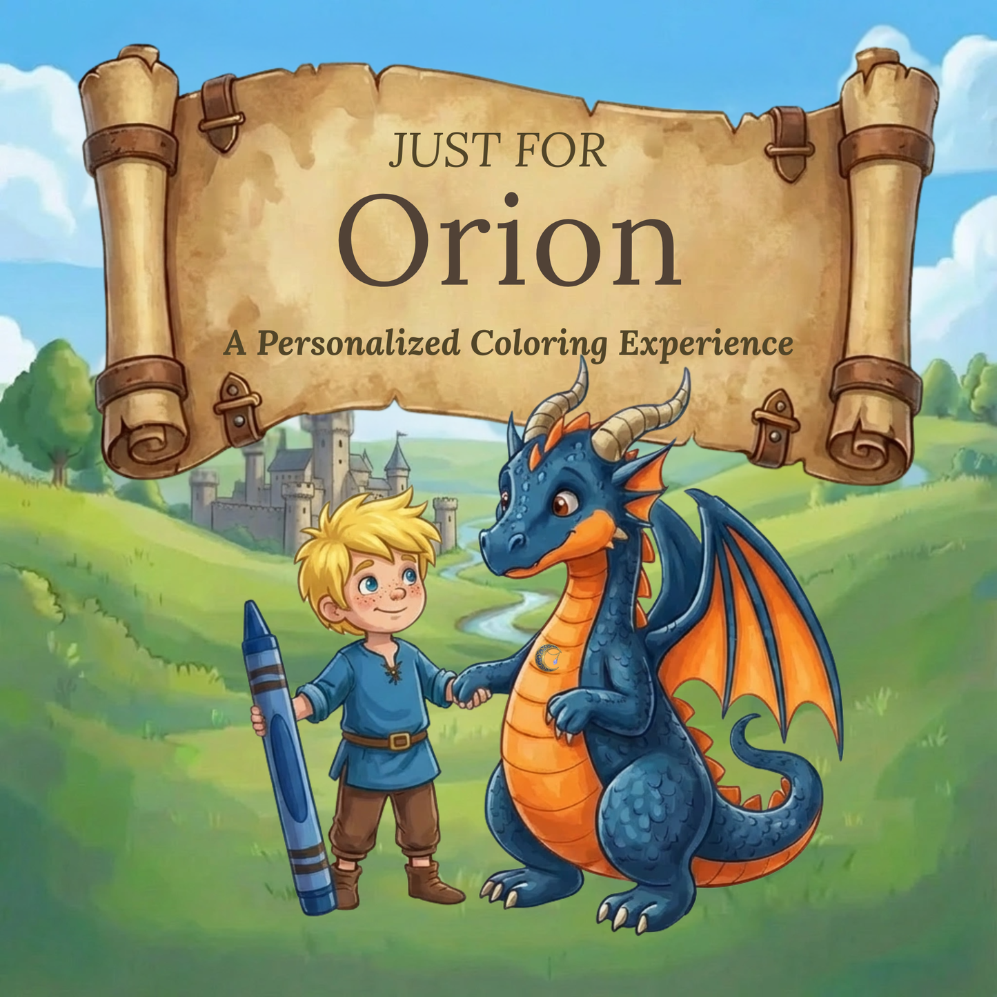Orion Personalized Coloring Book | Ages 4-8 | L.K. Bunting