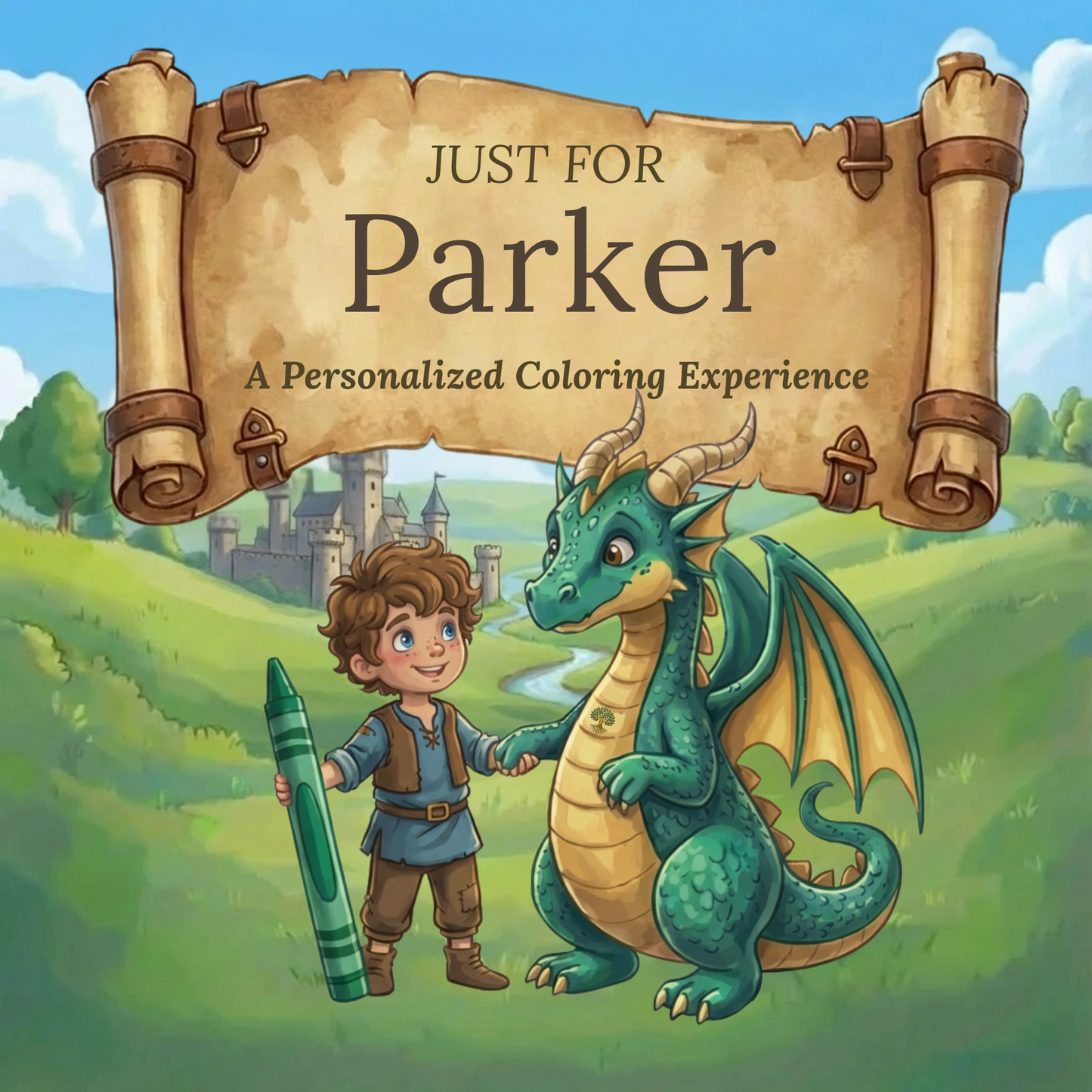 Parker Personalized Coloring Book | Ages 4-8 | L.K. Bunting