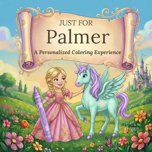 Palmer Personalized Coloring Book | Ages 4-8 | L.K. Bunting