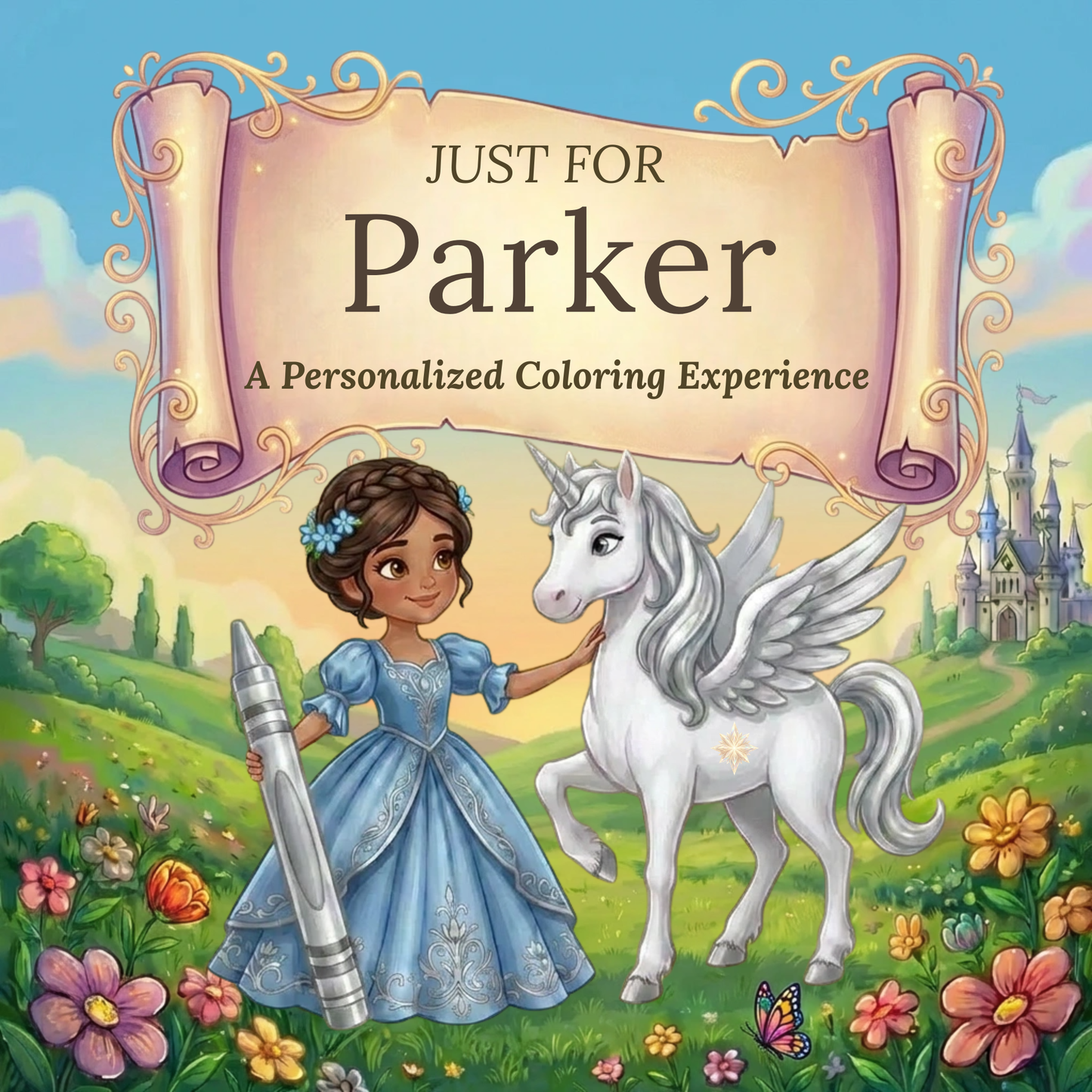 Parker Personalized Coloring Book | Ages 4-8 | L.K. Bunting