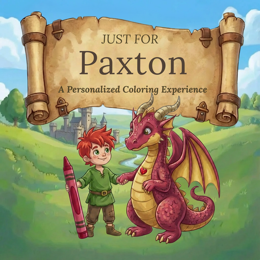 Paxton Personalized Coloring Book | Ages 4-8 | L.K. Bunting