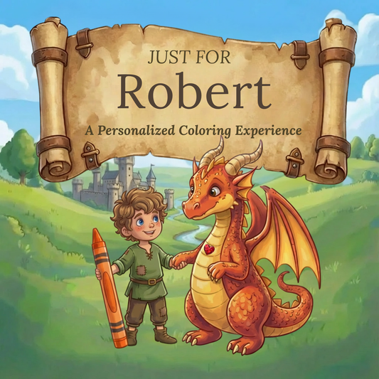 Robert Personalized Coloring Book | Ages 4-8 | L.K. Bunting