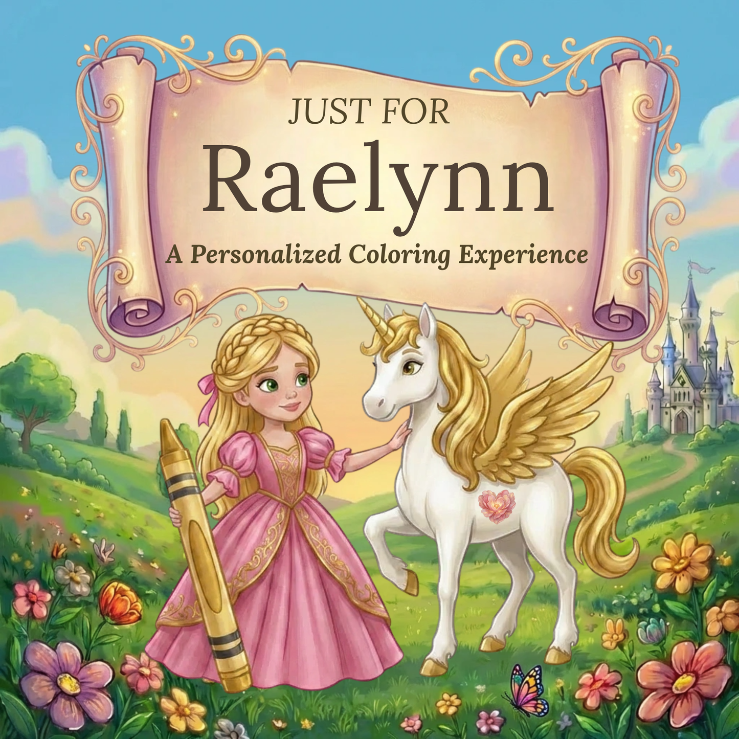 Raelynn Personalized Coloring Book | Ages 4-8 | L.K. Bunting