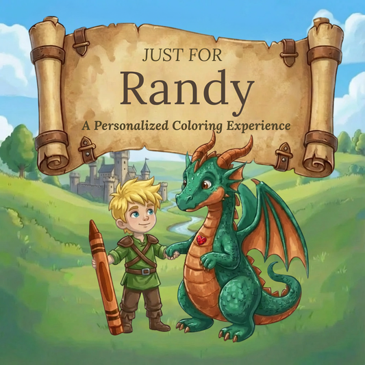 Randy Personalized Coloring Book | Ages 4-8 | L.K. Bunting