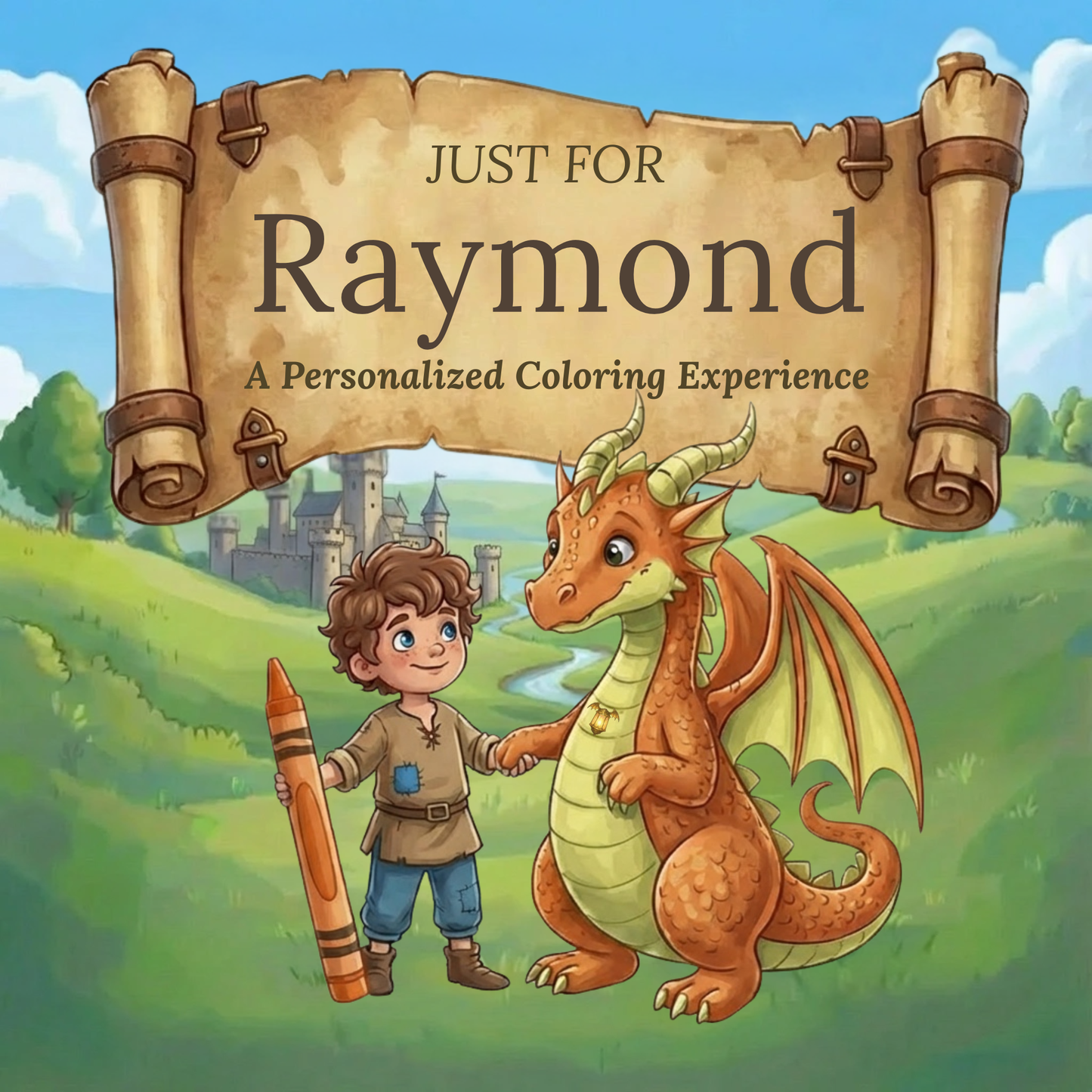Raymond Personalized Coloring Book | Ages 4-8 | L.K. Bunting