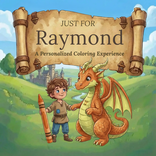 Raymond Personalized Coloring Book | Ages 4-8 | L.K. Bunting