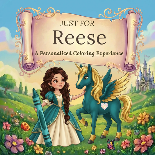 Reese Personalized Coloring Book | Ages 4-8 | L.K. Bunting