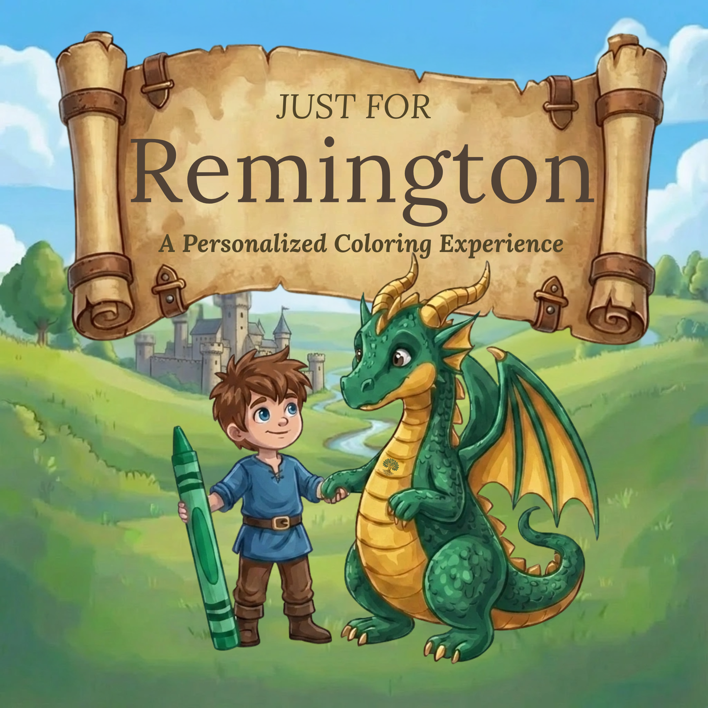 Remington Personalized Coloring Book | Ages 4-8 | L.K. Bunting