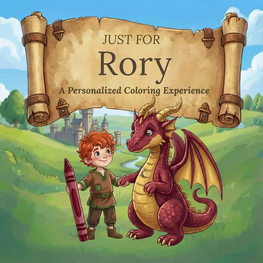 Rory Personalized Coloring Book | Ages 4-8 | L.K. Bunting