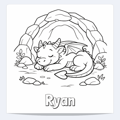 Ryan Personalized Coloring Book | Ages 4-8 | L.K. Bunting