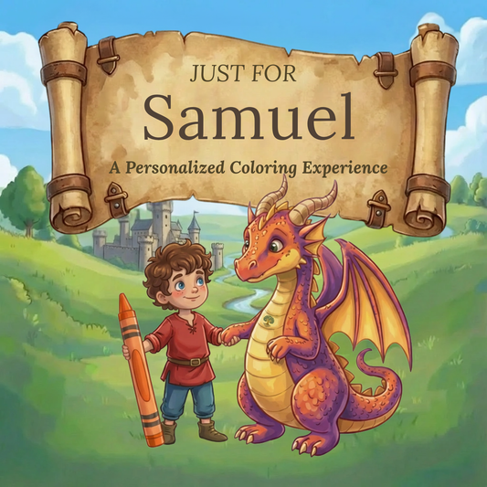 Samuel Personalized Coloring Book | Ages 4-8 | L.K. Bunting