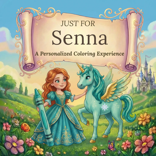 Senna Personalized Coloring Book | Ages 4-8 | L.K. Bunting