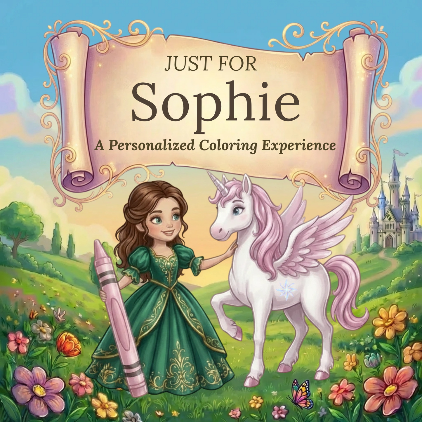 Sophie Personalized Coloring Book | Ages 4-8 | L.K. Bunting