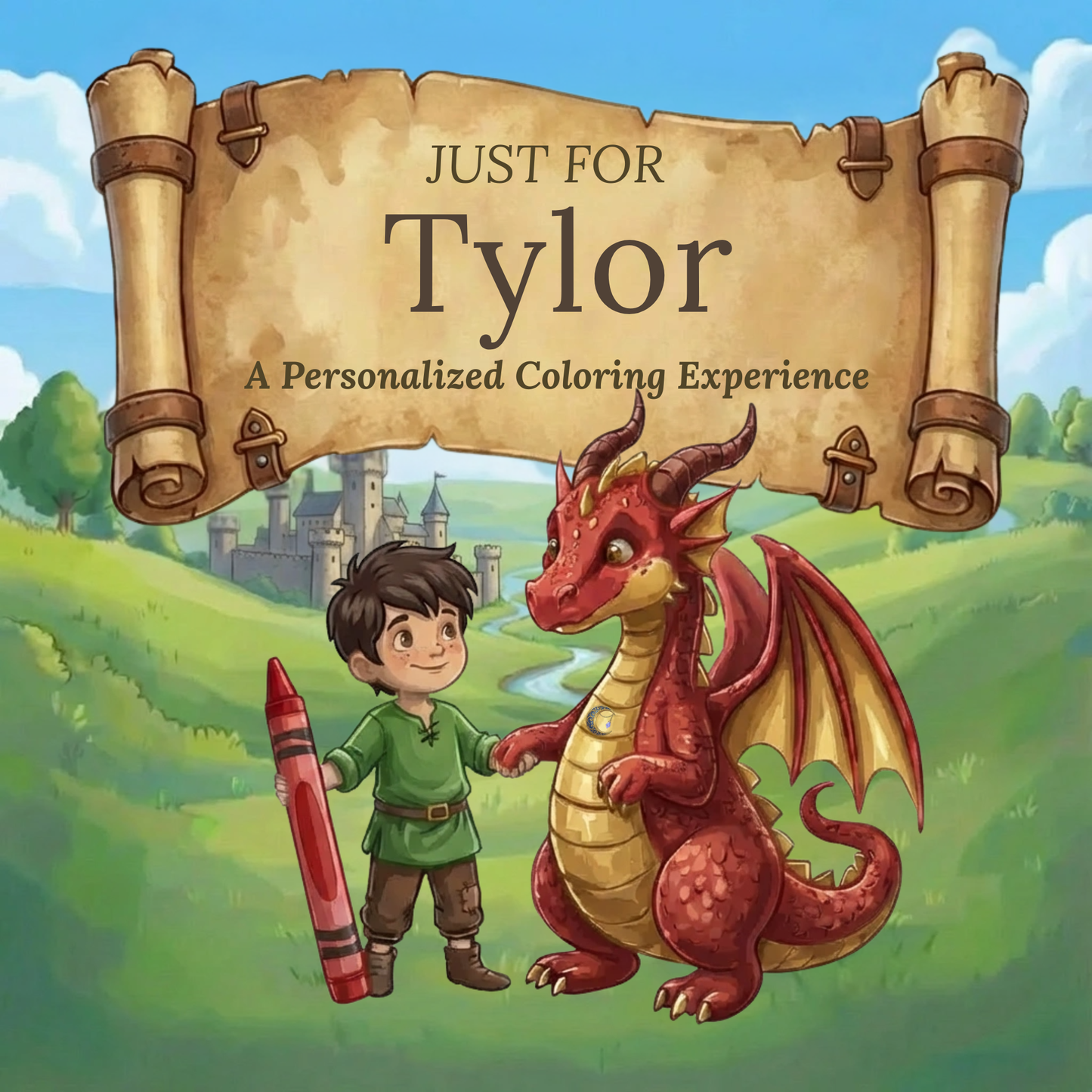 Tylor Personalized Coloring Book | Ages 4-8 | L.K. Bunting