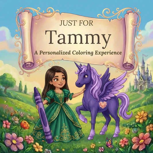 Tammy Personalized Coloring Book | Ages 4-8 | L.K. Bunting