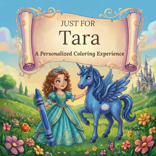 Tara Personalized Coloring Book | Ages 4-8 | L.K. Bunting