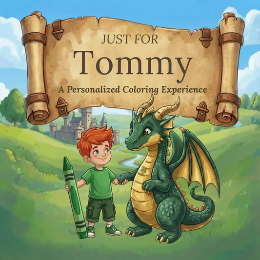 Tommy Personalized Coloring Book | Ages 4-8 | L.K. Bunting
