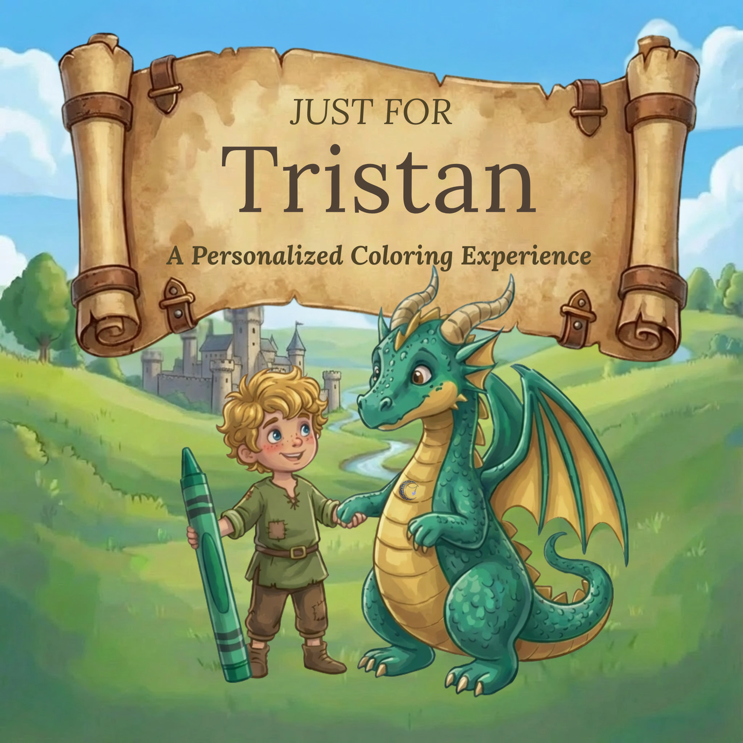 Tristan Personalized Coloring Book | Ages 4-8 | L.K. Bunting