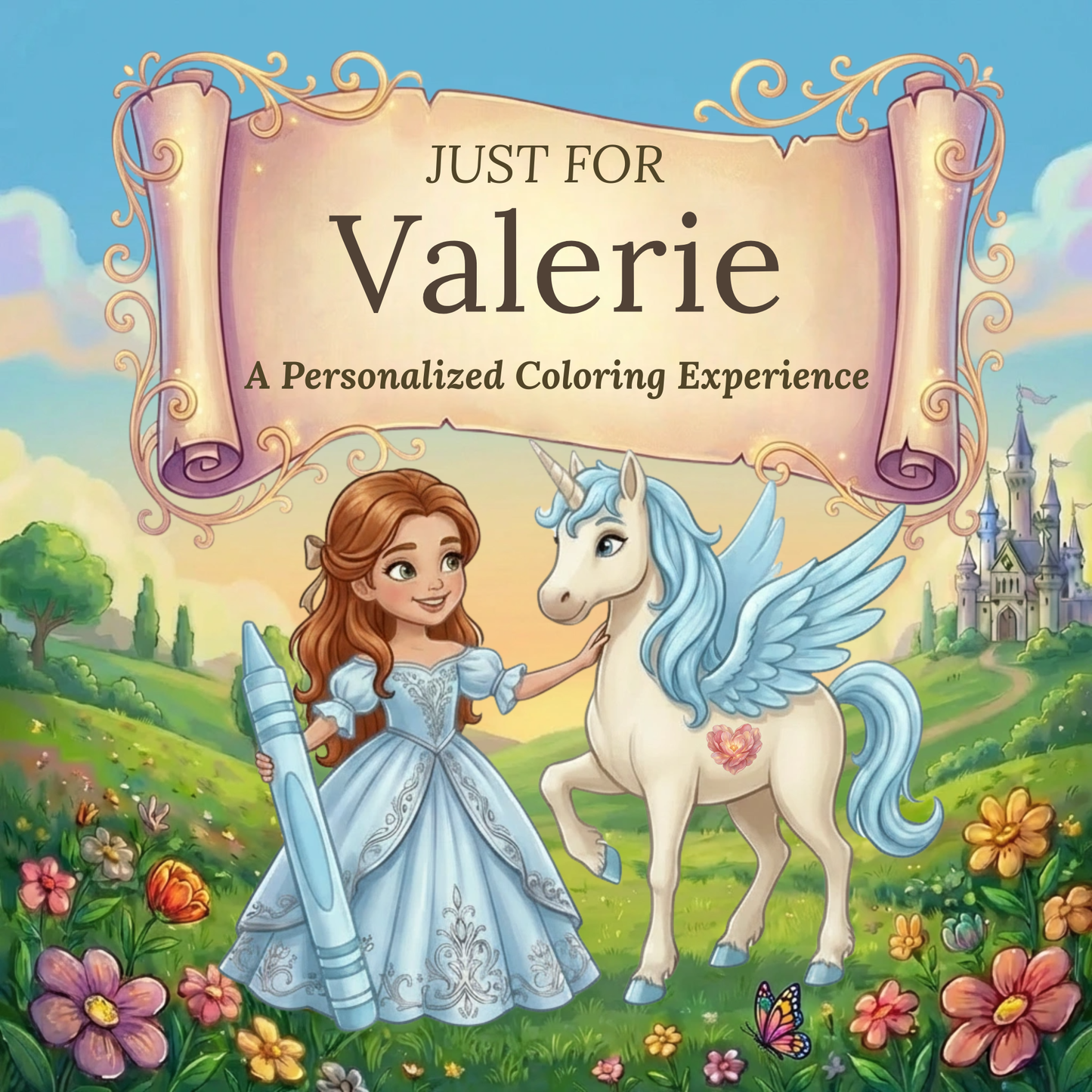 Valerie Personalized Coloring Book | Ages 4-8 | L.K. Bunting