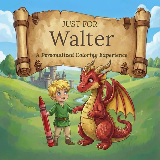 Walter Personalized Coloring Book | Ages 4-8 | L.K. Bunting