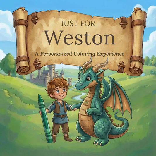 Weston Personalized Coloring Book | Ages 4-8 | L.K. Bunting