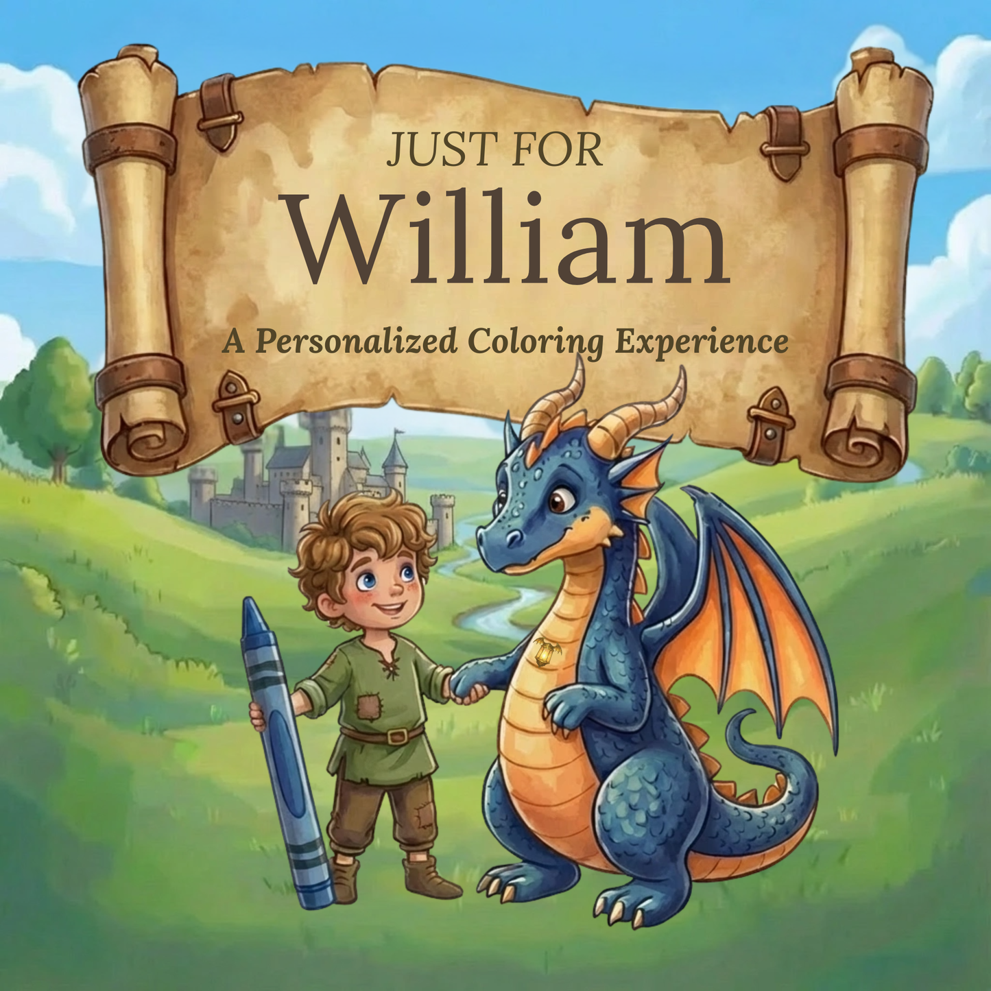 William Personalized Coloring Book | Ages 4-8 | L.K. Bunting