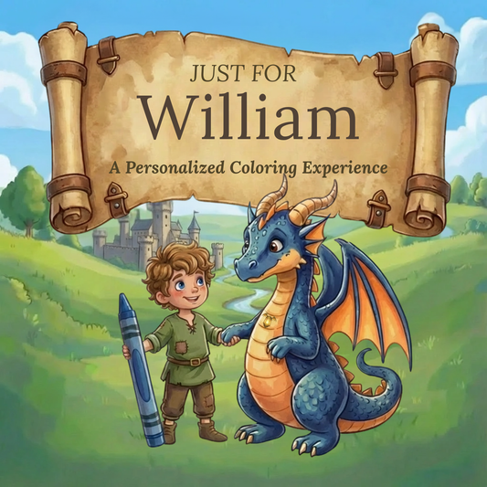 William Personalized Coloring Book | Ages 4-8 | L.K. Bunting