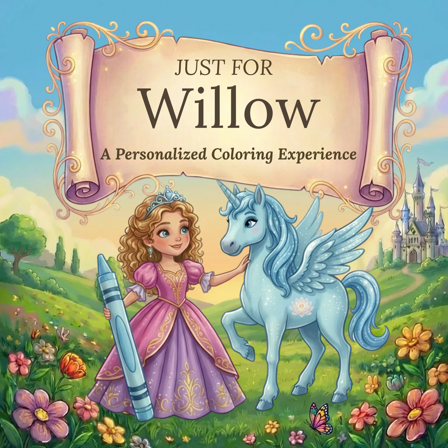 Willow Personalized Coloring Book | Ages 4-8 | L.K. Bunting