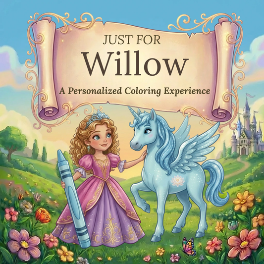Willow Personalized Coloring Book | Ages 4-8 | L.K. Bunting