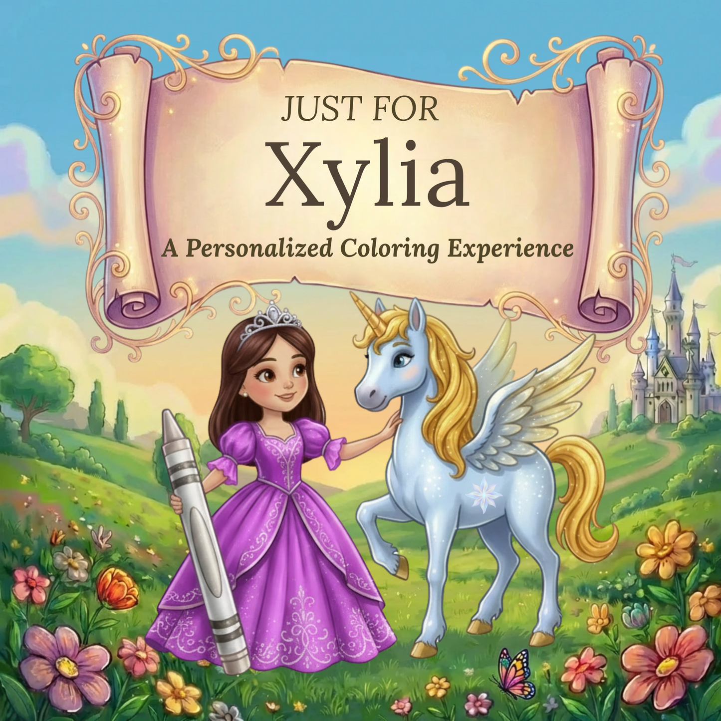 Xylia Personalized Coloring Book | Ages 4-8 | L.K. Bunting