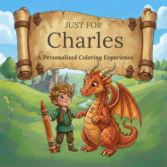 Charles Personalized Coloring Book | Ages 4-8 | L.K. Bunting