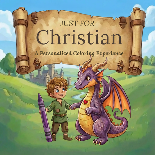 Christian Personalized Coloring Book | Ages 4-8 | L.K. Bunting