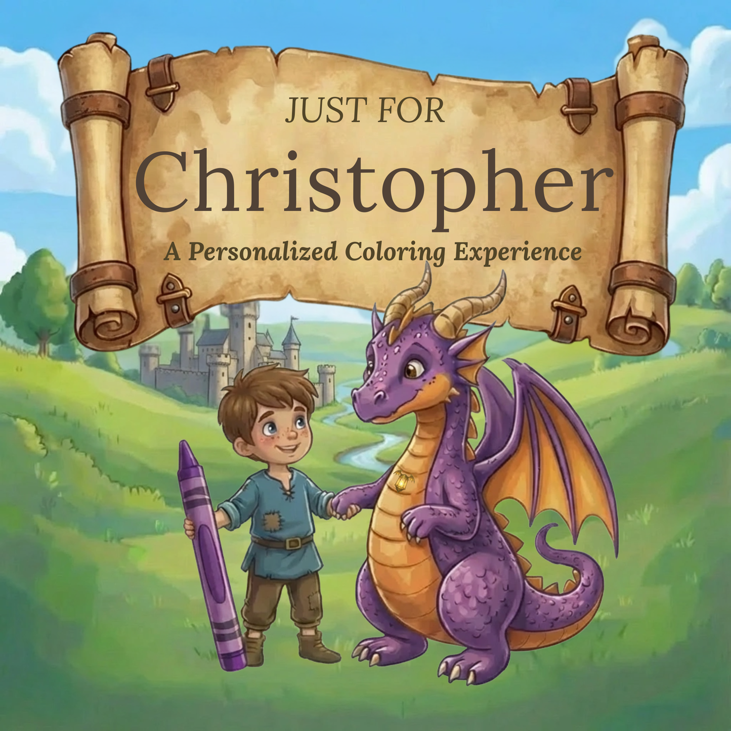 Christopher Personalized Coloring Book | Ages 4-8 | L.K. Bunting